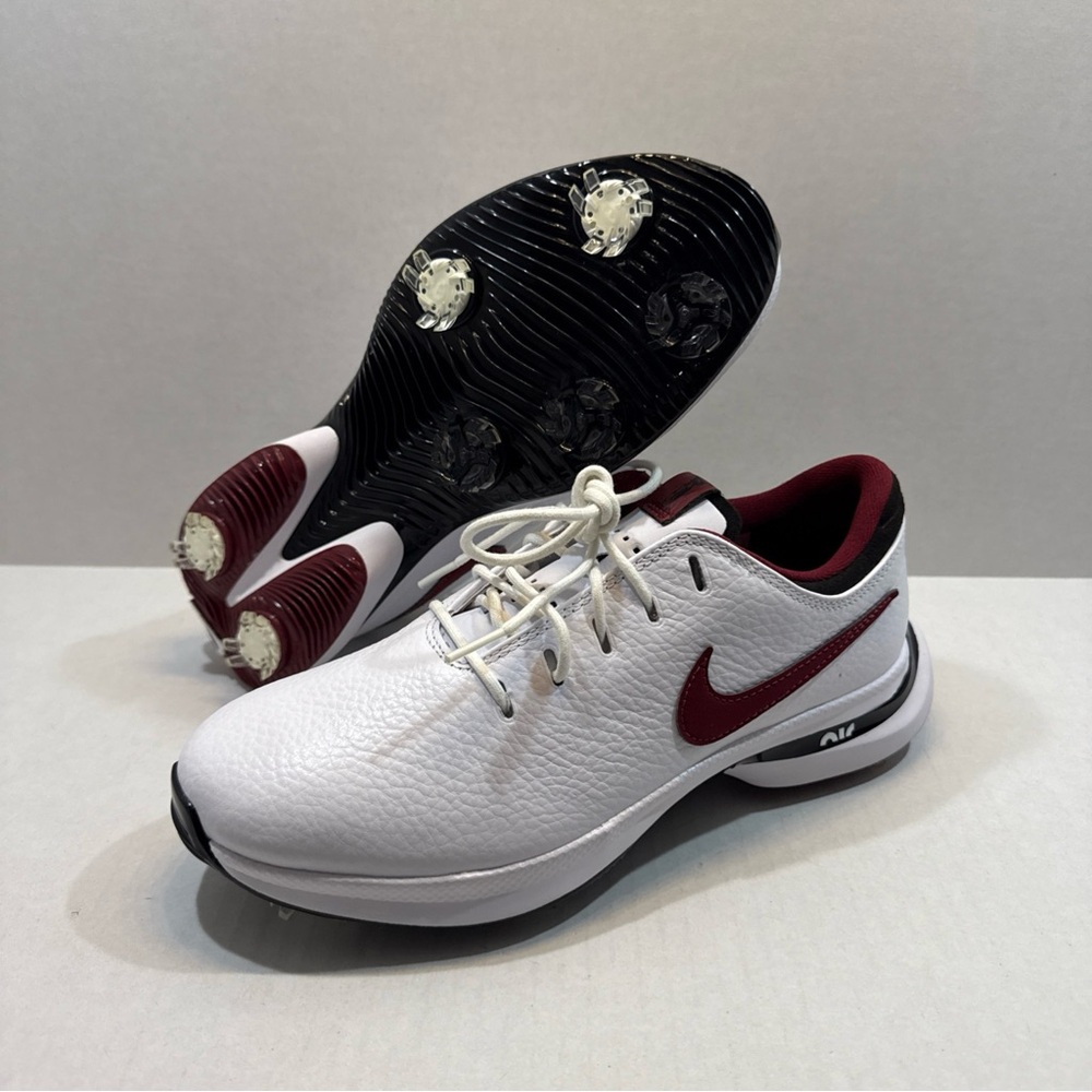 Nike Men’s Size 7 Air Zoom Victory Tour 3 Golf Shoes White Maroon DV6798-104